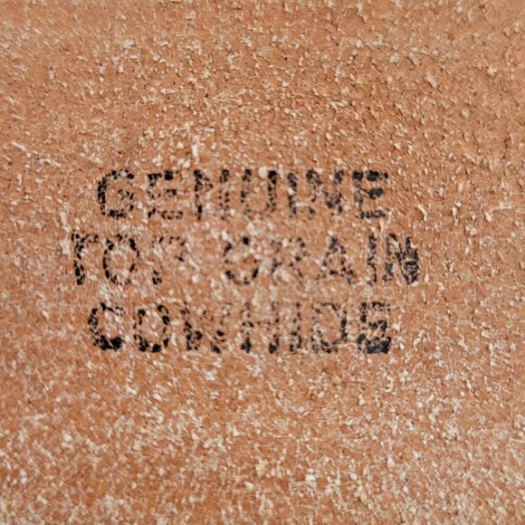 VTG Wackenhut Top Grain Cowhide Genuine Leather Belt with Large Buckle USA 38 - Picture 11 of 14